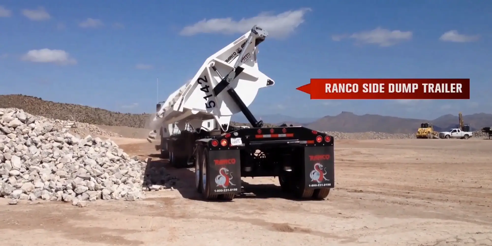 Construction dump trailer