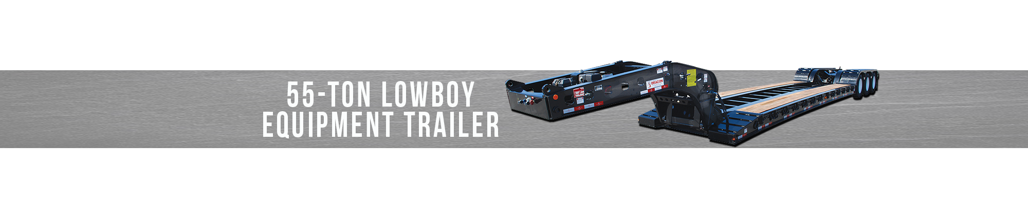 55-Ton Lowboy Equipment Trailer