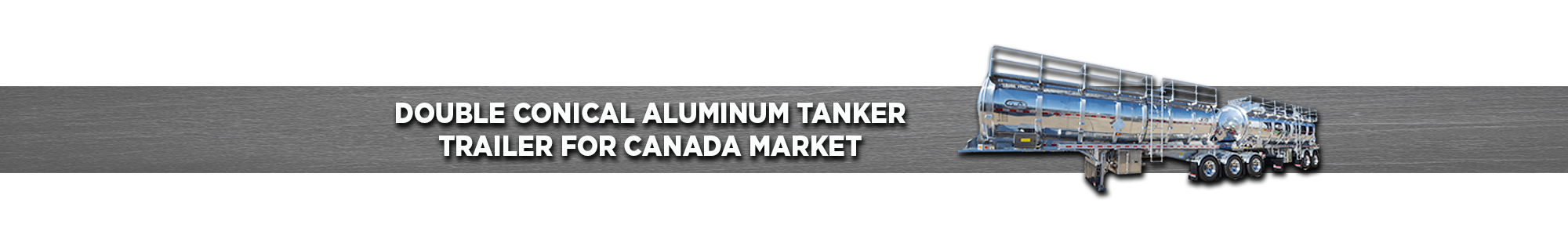 Double Conical Aluminum Tanker Trailer for Canadian Market
