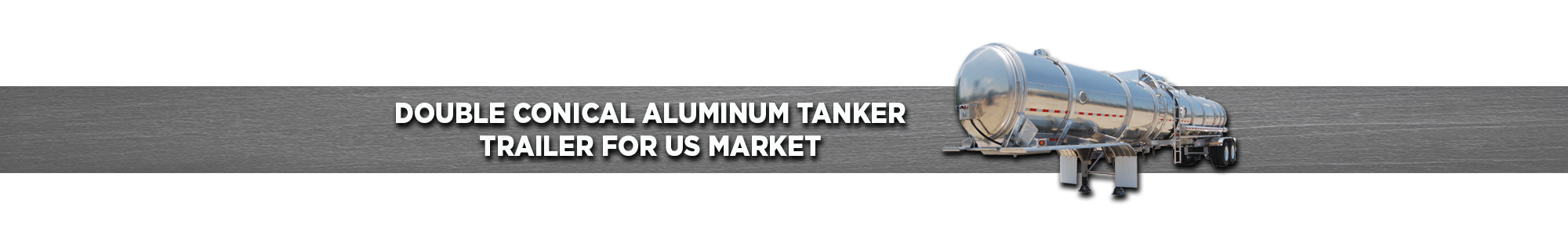 Double Conical Aluminum Tanker Trailer for US Market