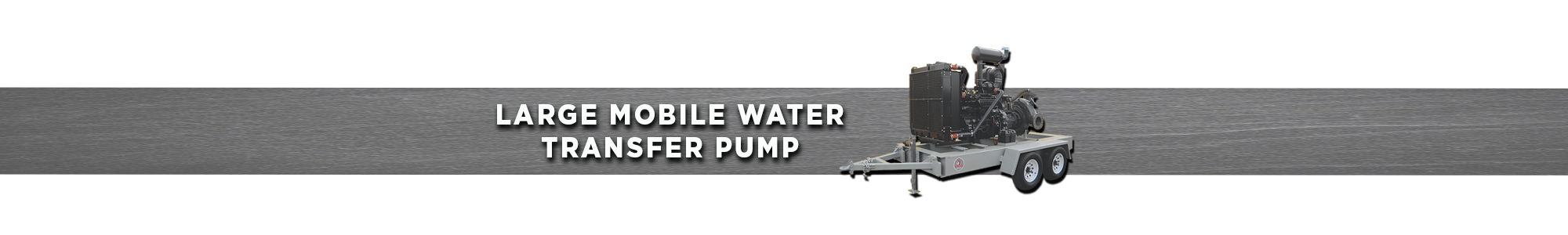Large Mobile Water Transfer Pump