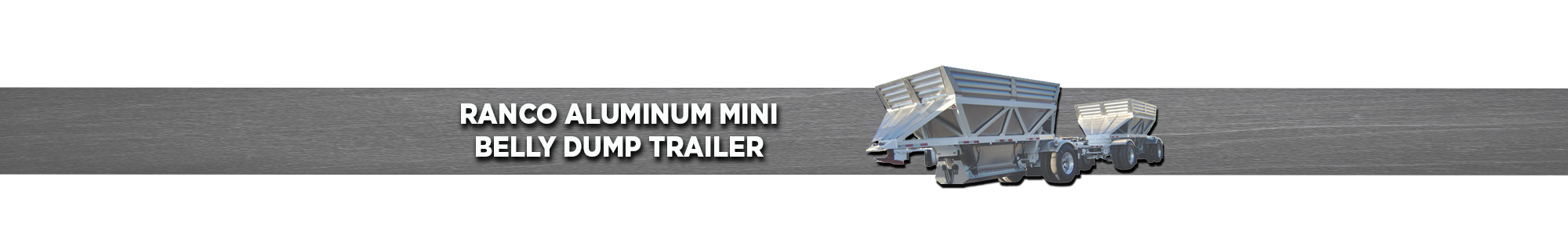 RANCO Aluminum Mini Belly Dump Trailer