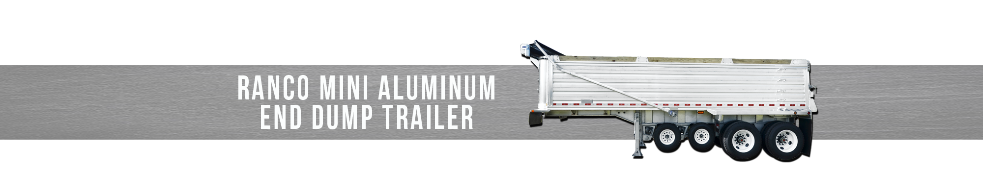 RANCO Mini Aluminum End Dump Trailer
